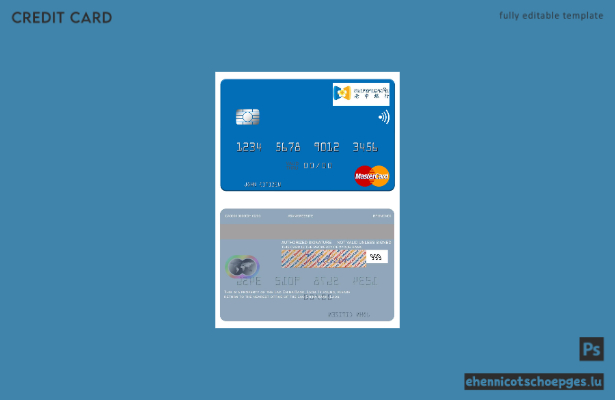 Laos Lao China Bank Mastercard Beispielvorschau